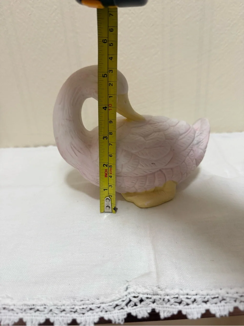 Ceramic Swan Figurine for Bird Lovers